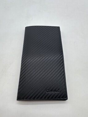 Casmonal Premium RFID Blocking Travel Wallet Passport Holder In Carbon Fiber Bla
